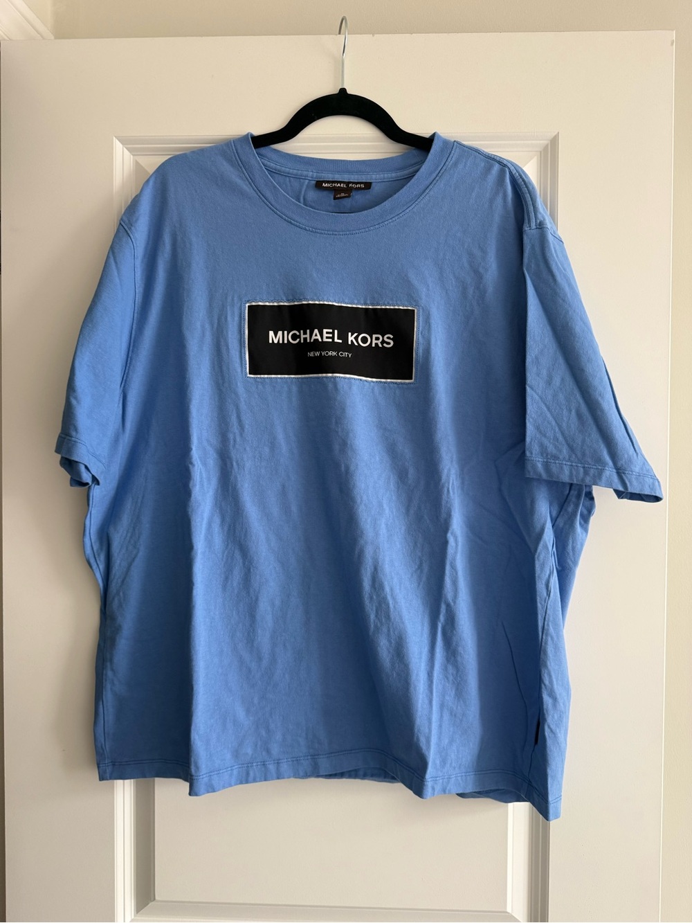 Michael Kors Light Blue Short Sleeve Logo Tee